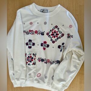 Vintage Blast Blue women’s sweater size small